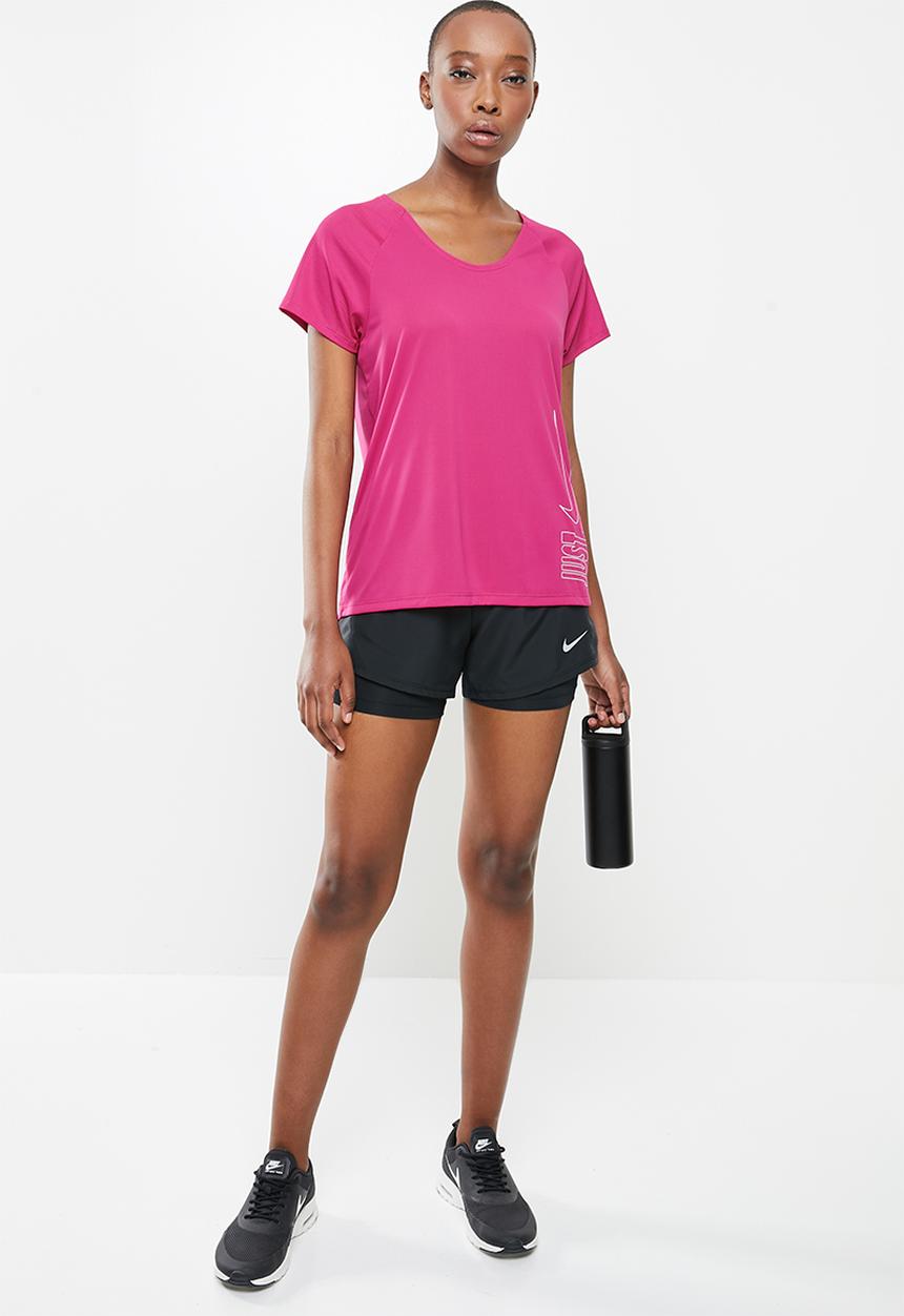 Nike - Icon clash miler top - pink 