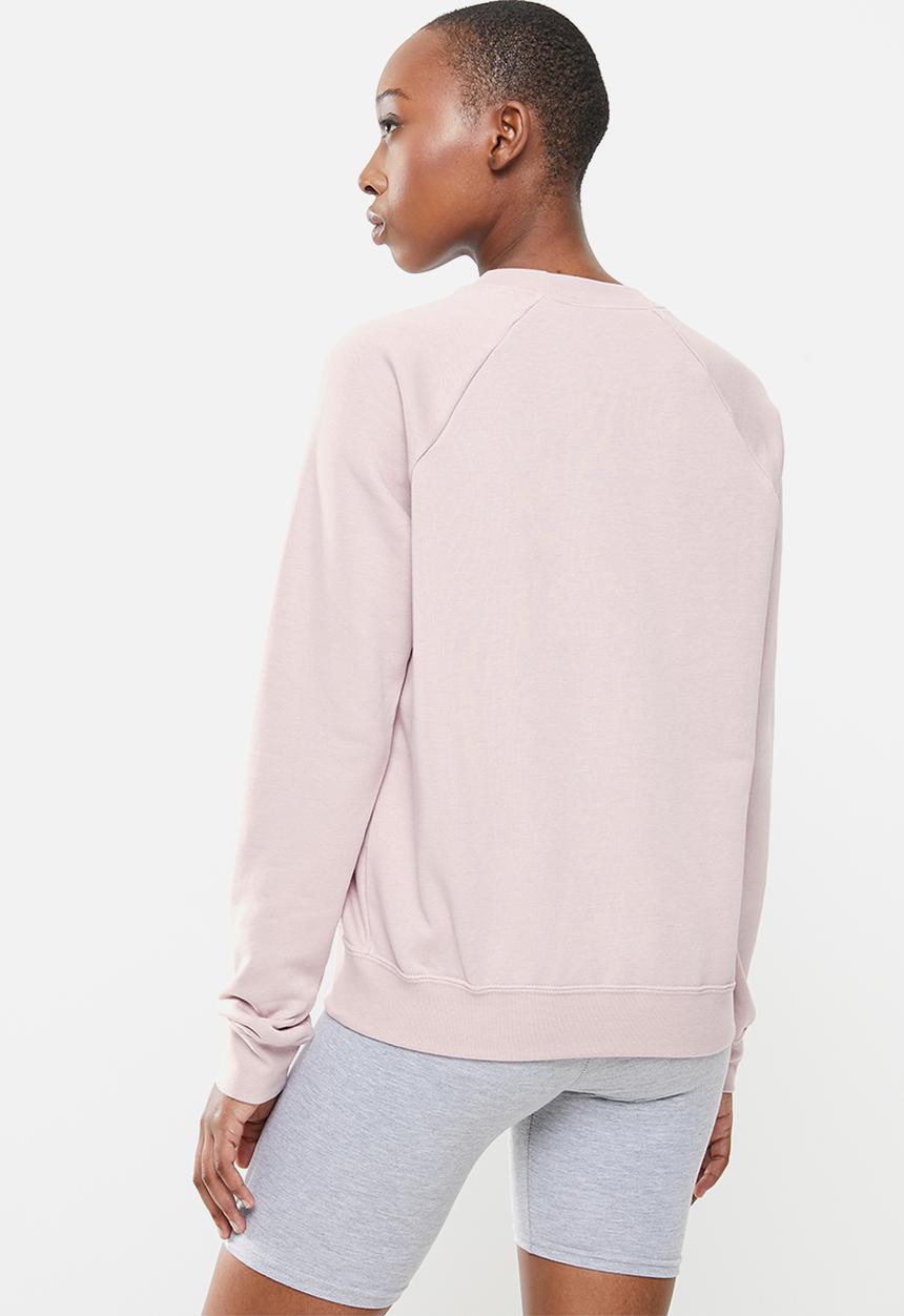 Nike - Nike sportswear essential crew fleece top - dusty pink 