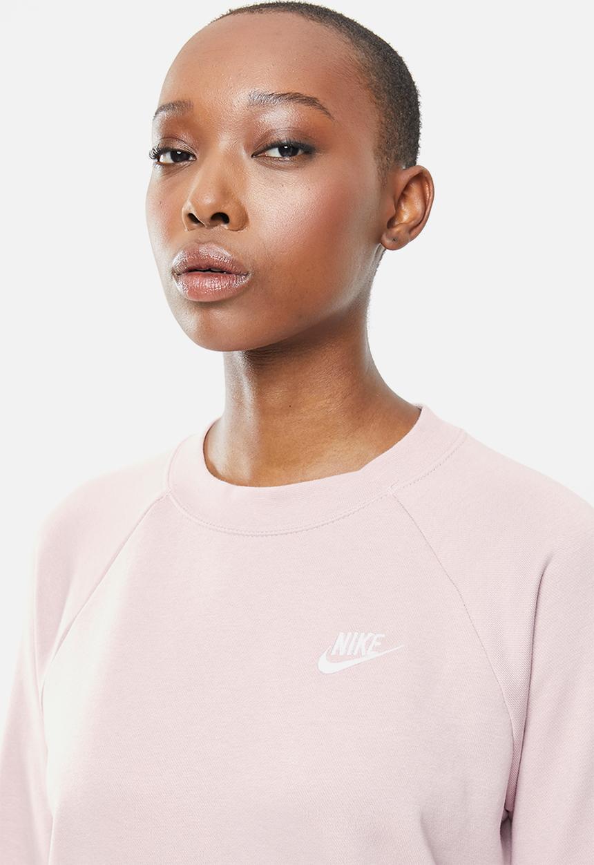 Nike - Nike sportswear essential crew fleece top - dusty pink 