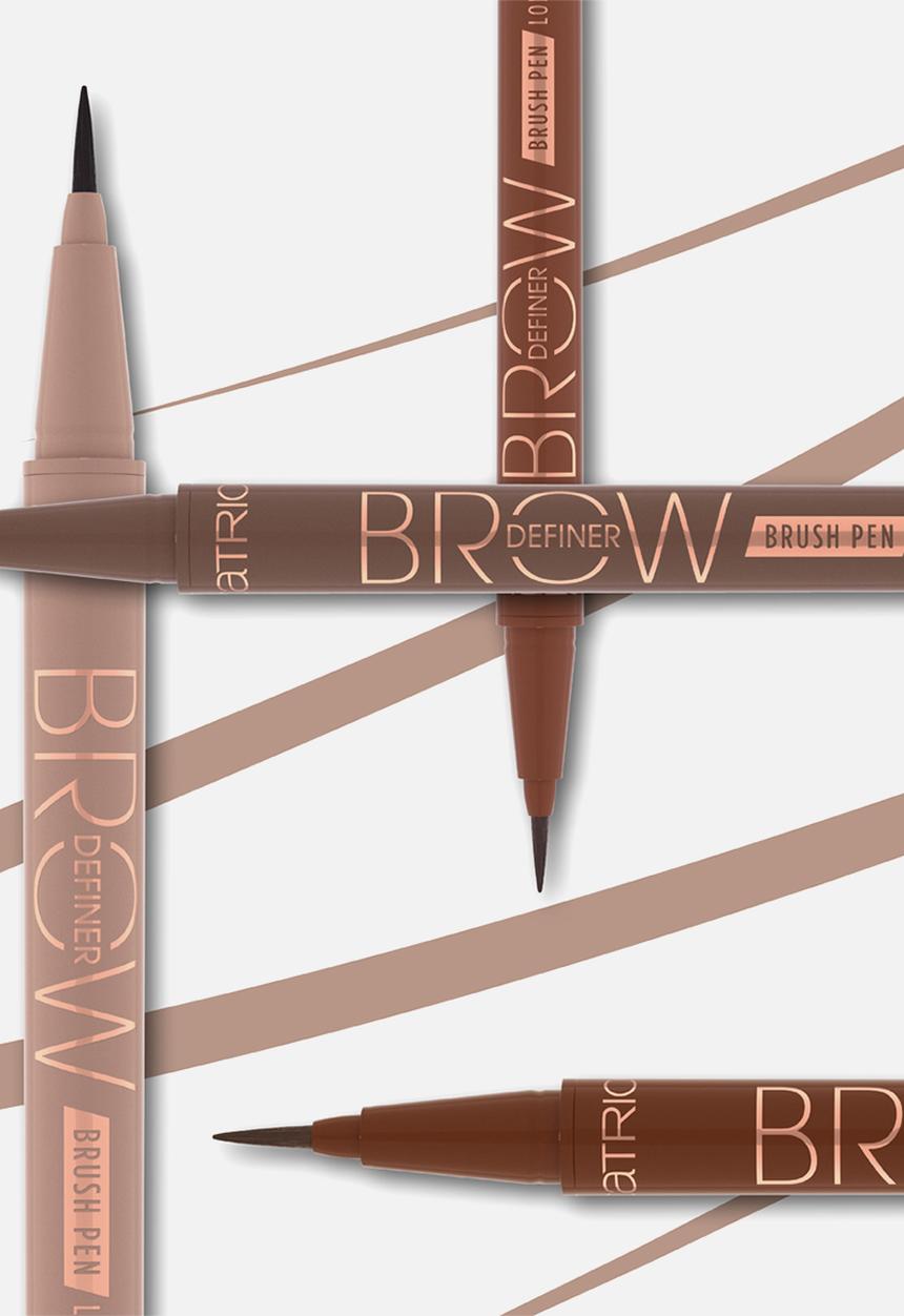 Catrice - Brow Definer Brush Pen Longlasting - 020 Medium Brown
