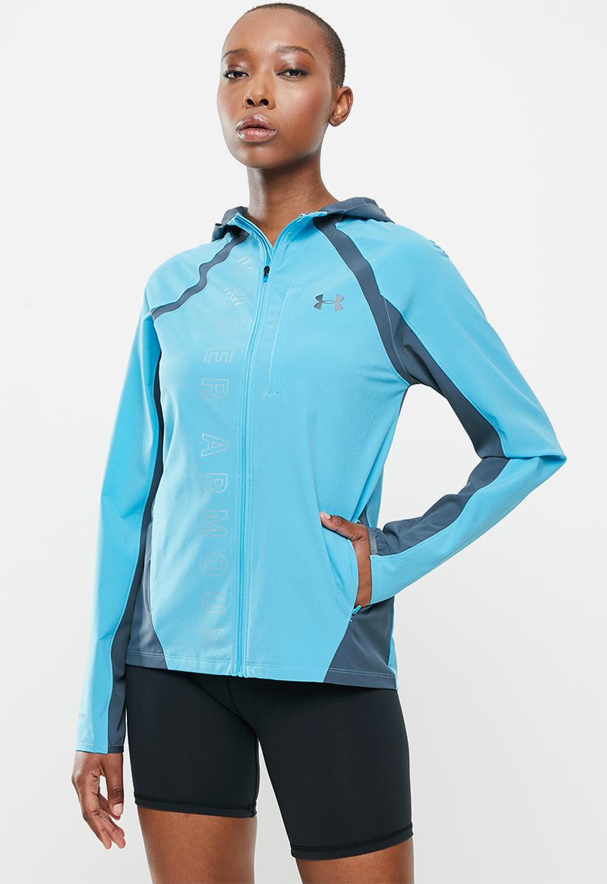Under Armour - UA qualifier outrun the storm jacket - blue