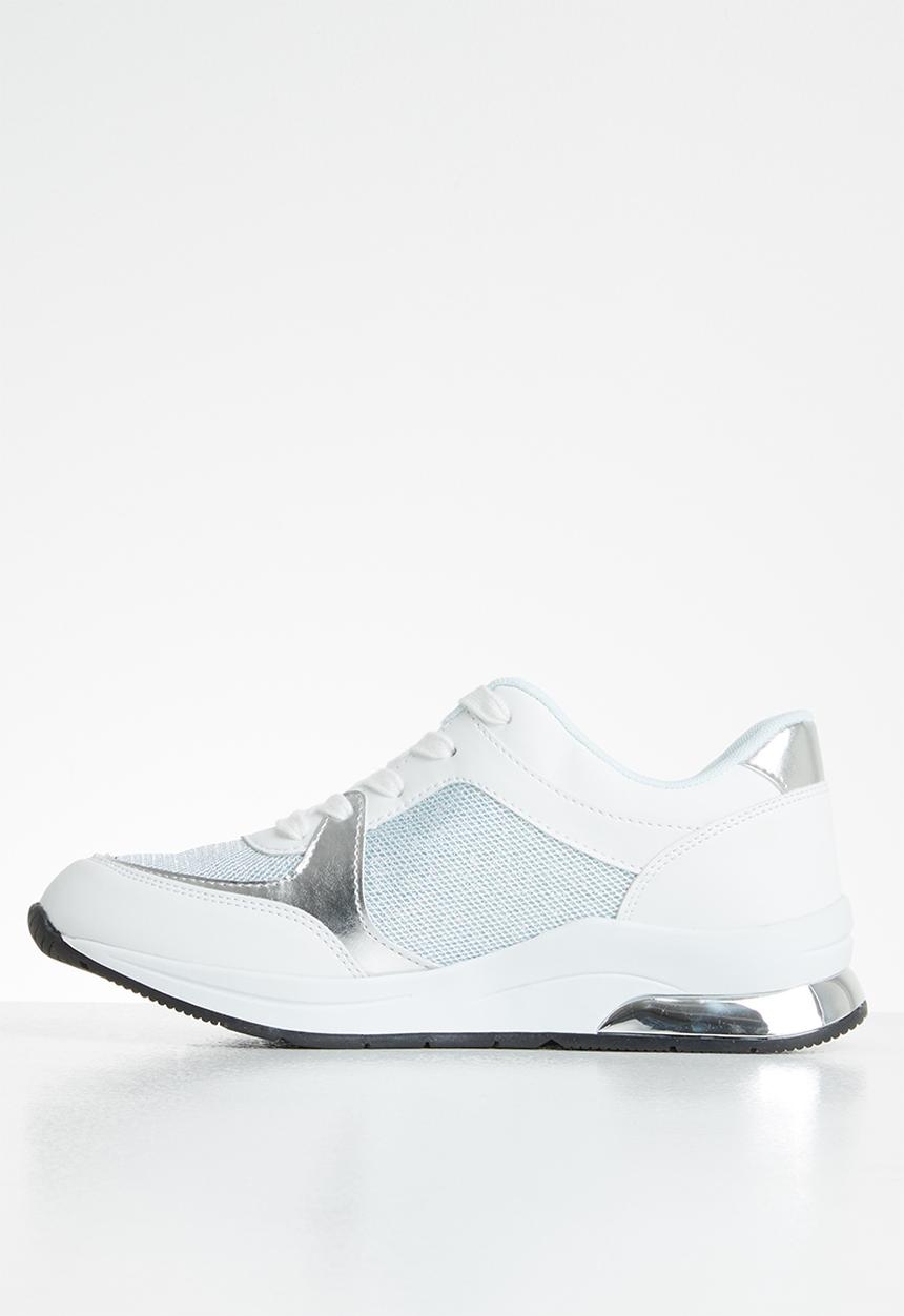 SISSY BOY - White lightning sneaker - white & silver