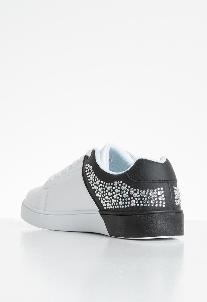 SISSY BOY - Splitting colour sneaker - white & black