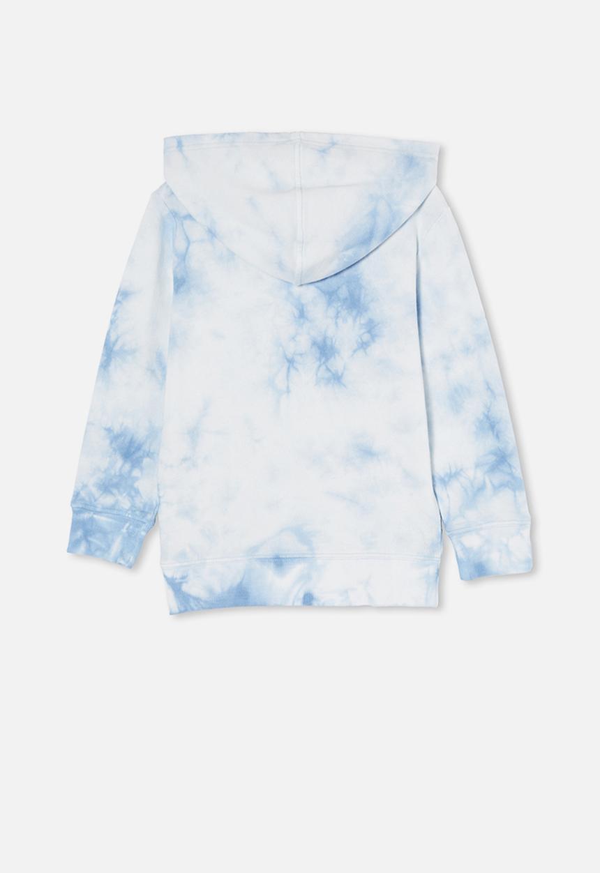 Cotton On - Charlie hoodie - dusk blue/tie dye