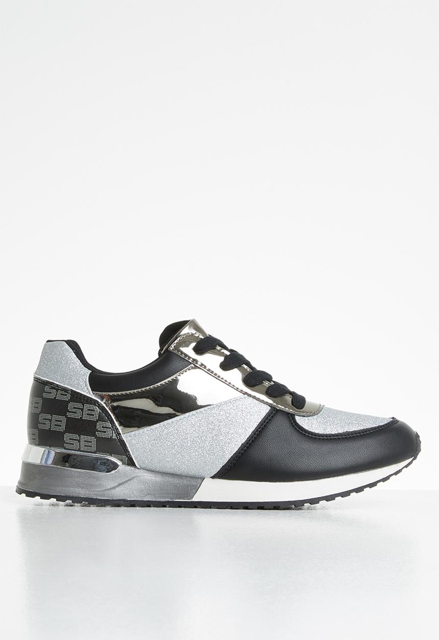 SISSY BOY - Monochrome magic sneaker - black & silver