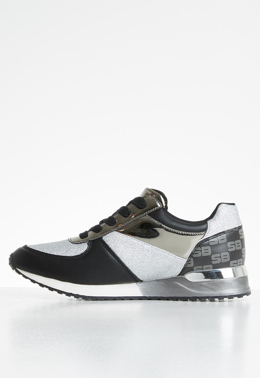 SISSY BOY - Monochrome magic sneaker - black & silver