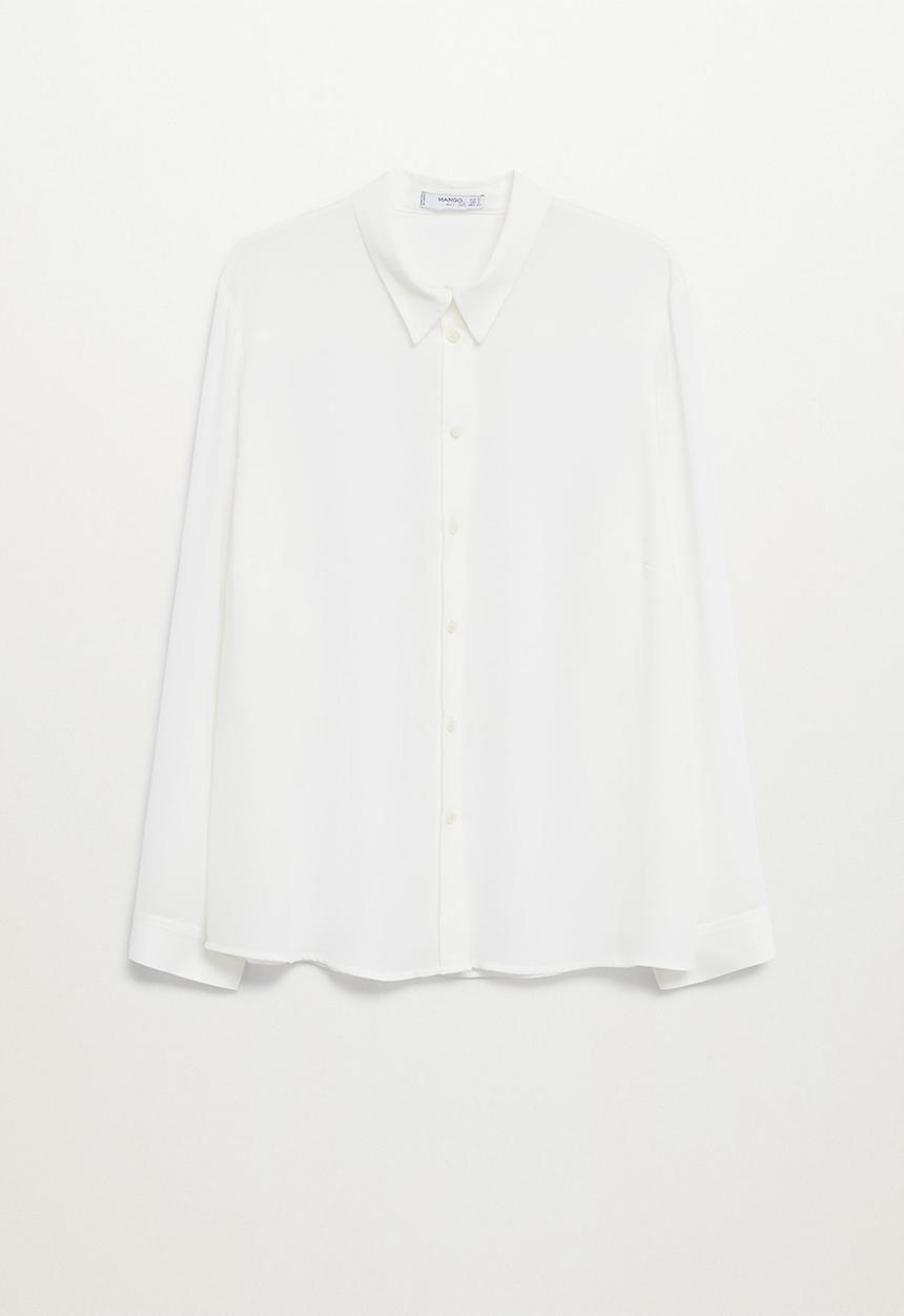 Violeta by Mango - Plus blouse laurel - white