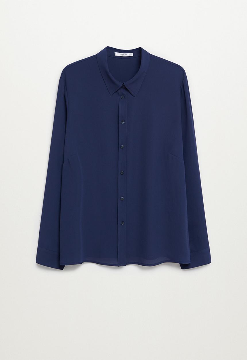 Violeta by Mango - Plus blouse laurel - navy