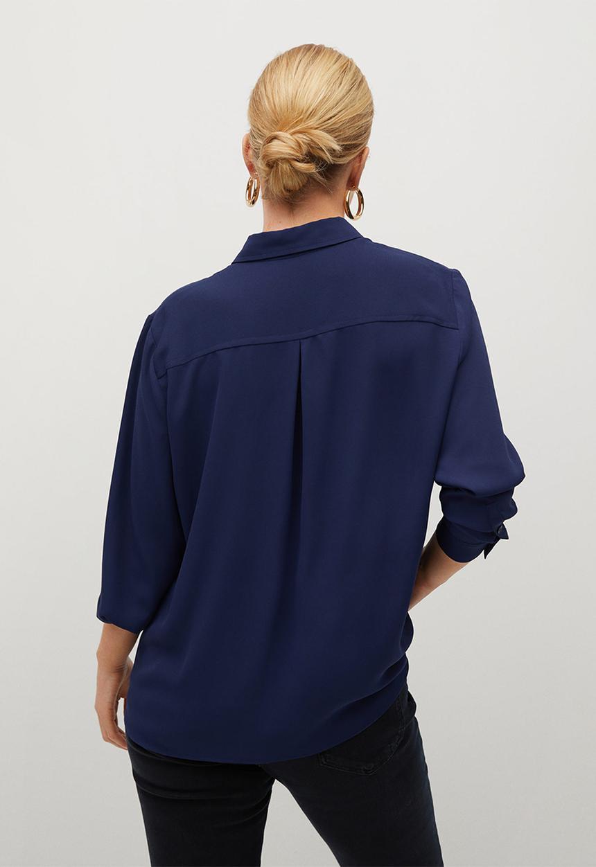Violeta by Mango - Plus blouse laurel - navy