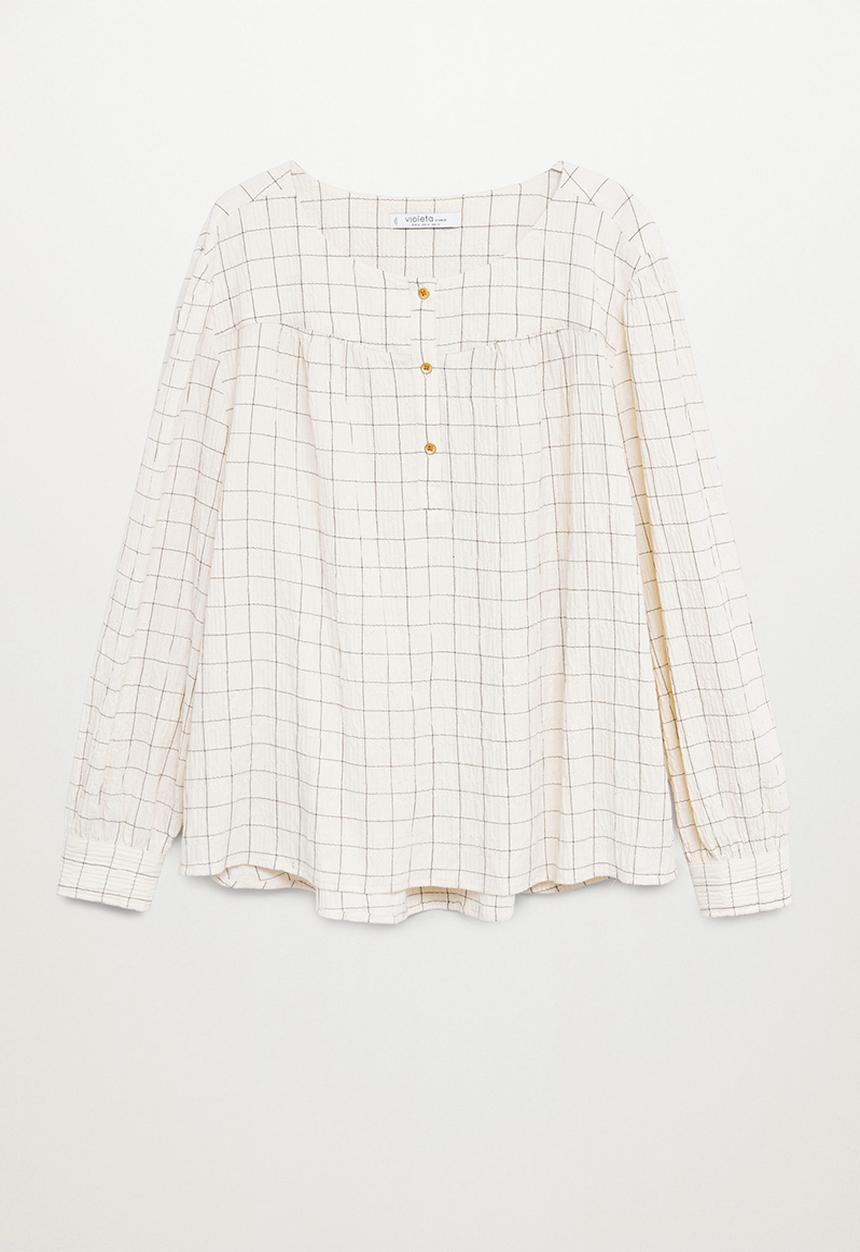 Violeta by Mango - Blouse pastor - white