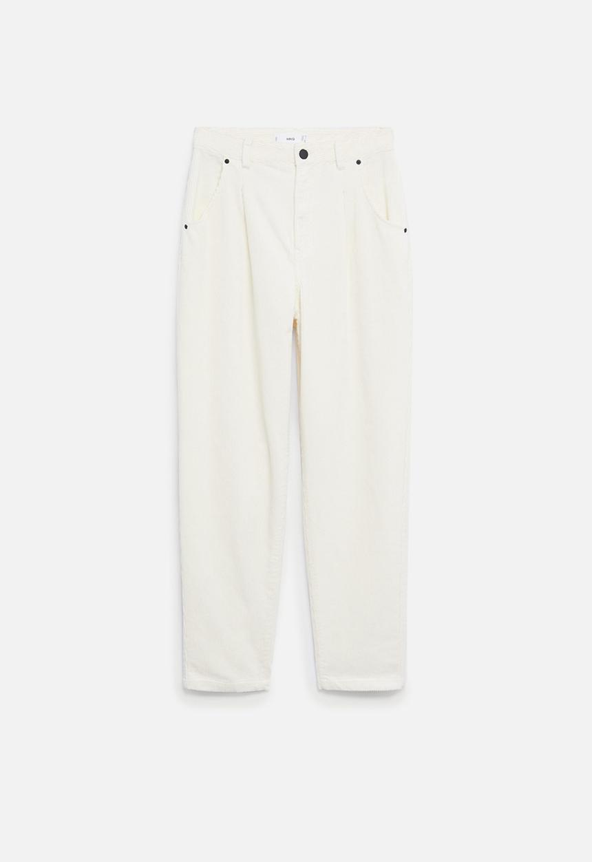 MANGO - Trousers panna - neutral