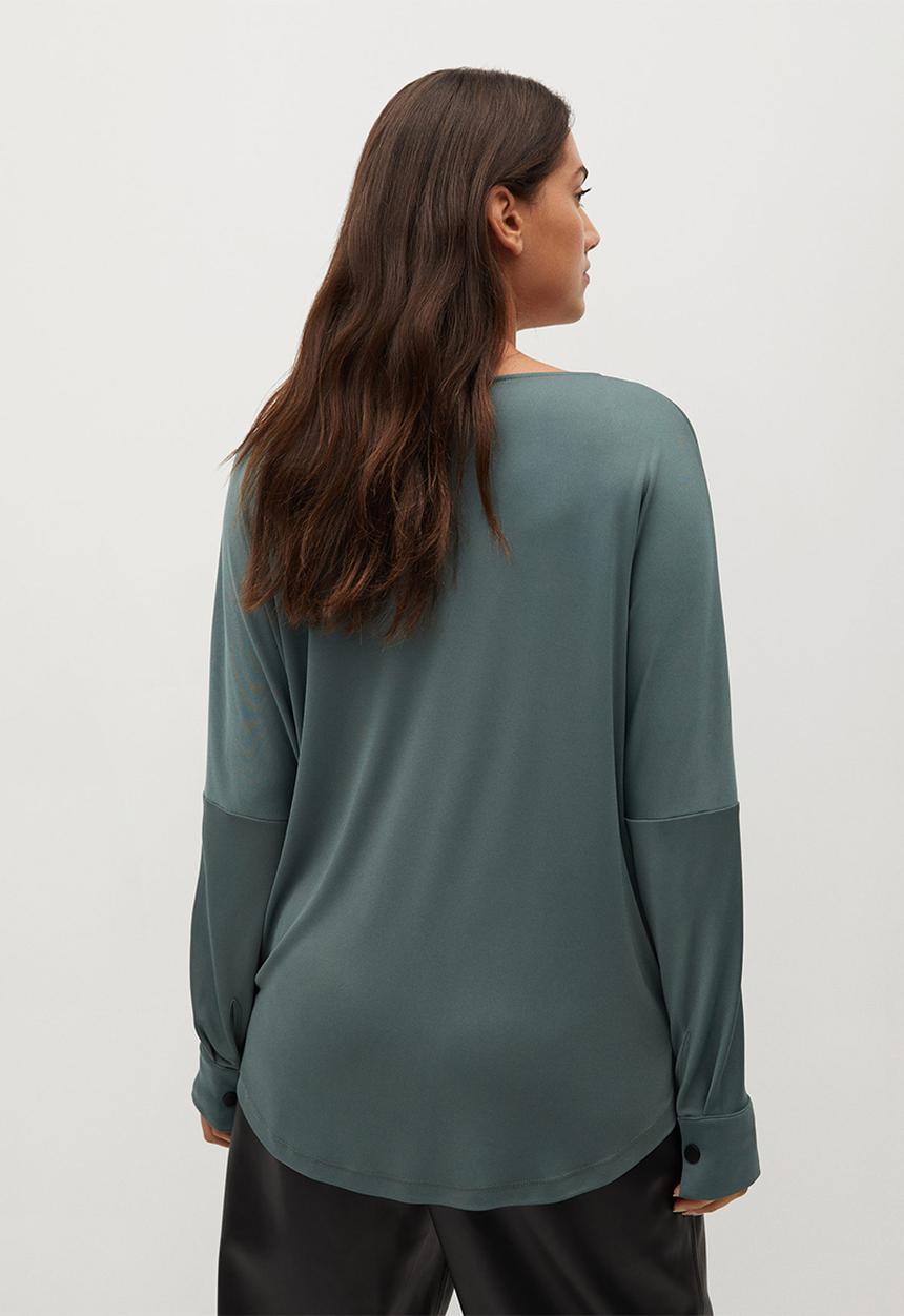 Violeta by Mango - Plus blouse - green