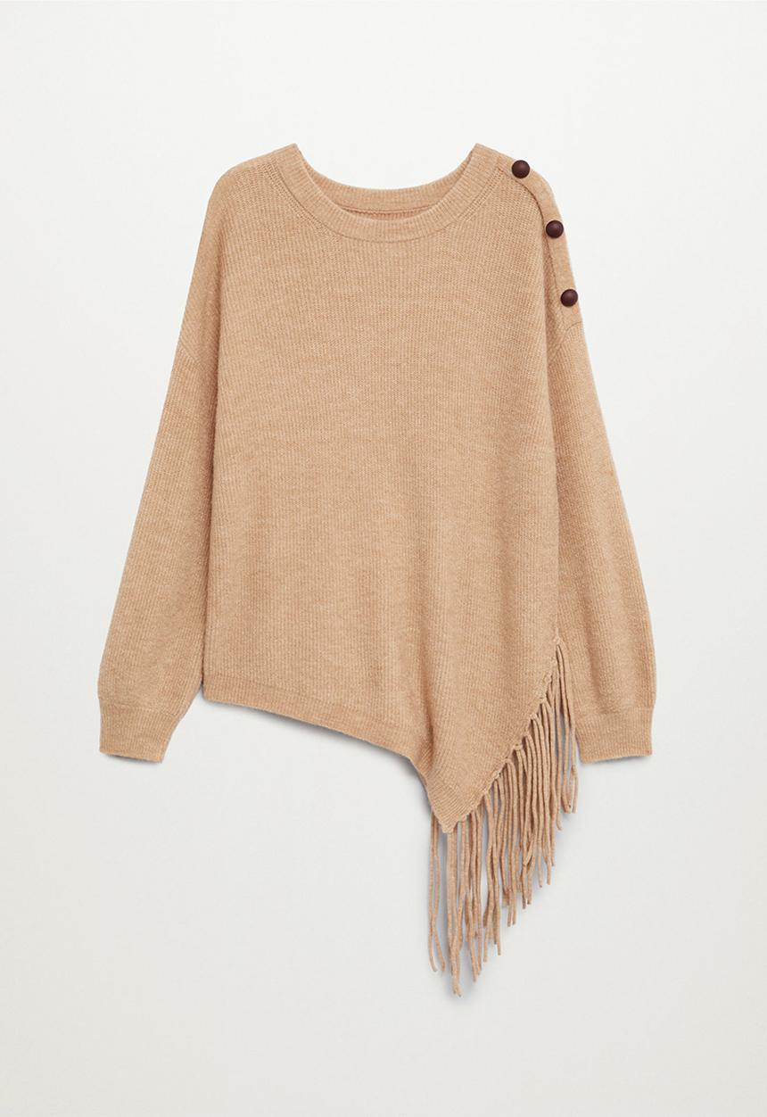 Violeta by Mango - Plus Sweater indi - brown