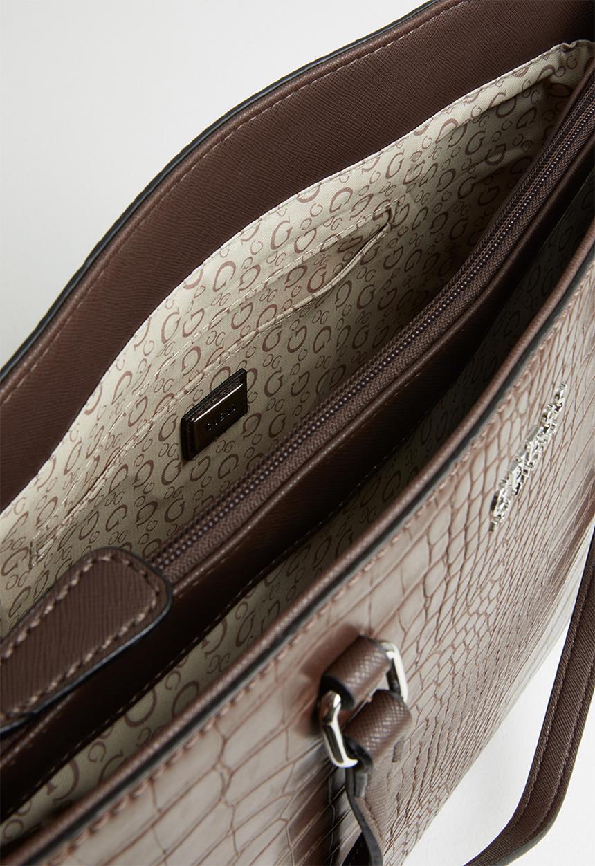 GUESS - Jensen top handle flap - brown