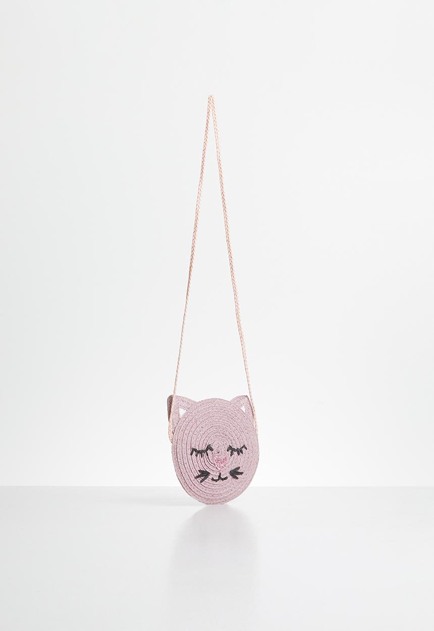 Cotton On - Raffia kitty jayme critter bag - purple