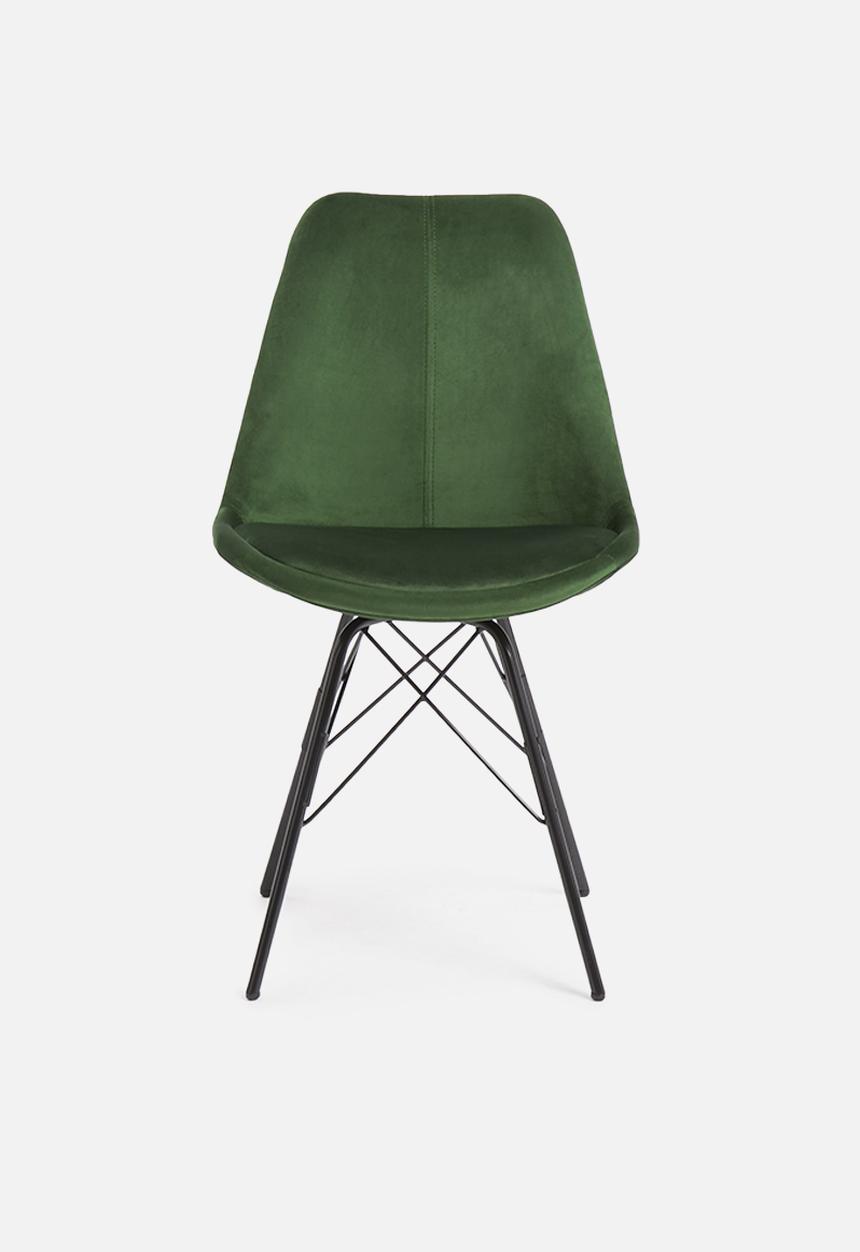 Sixth Floor - Finch upholstered dining chair - forest green