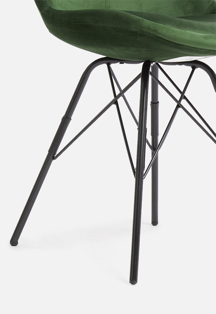 Sixth Floor - Finch upholstered dining chair - forest green