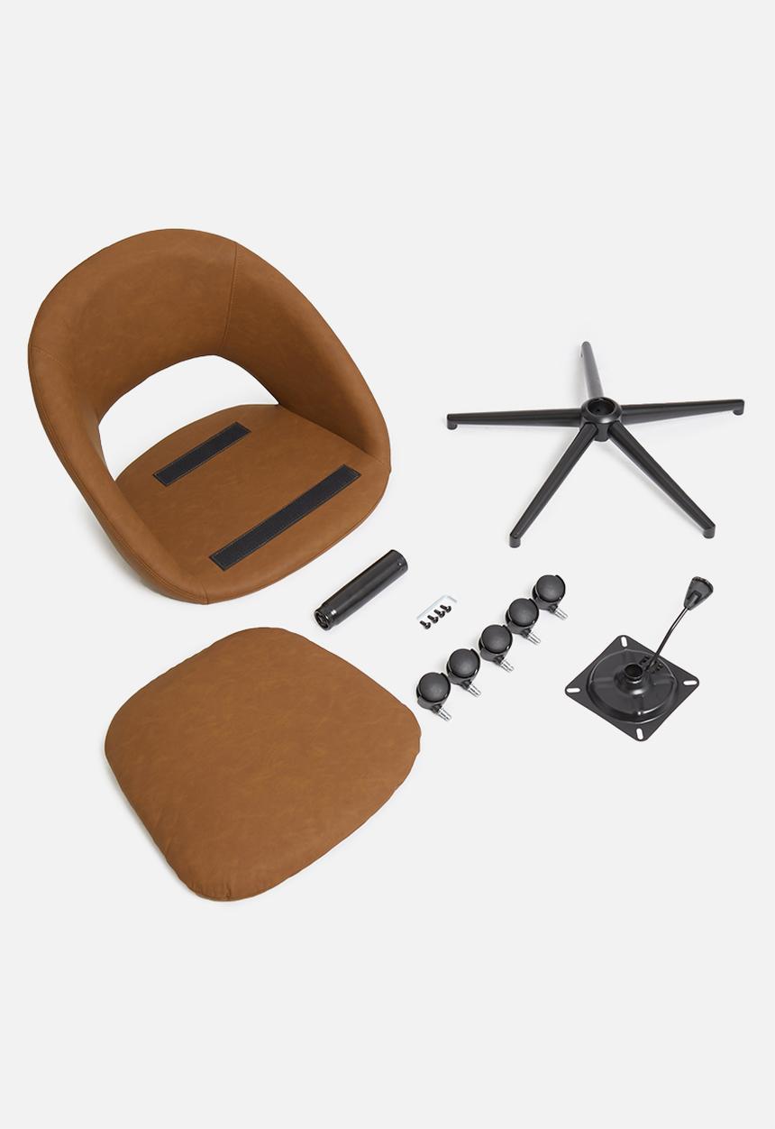 Sixth Floor - Mika office chair - brown