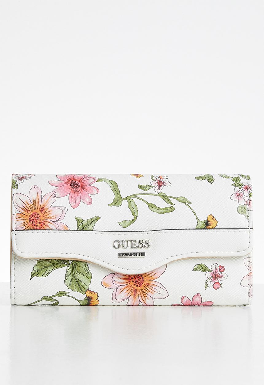 GUESS - Modesto slg slim clutch - white 