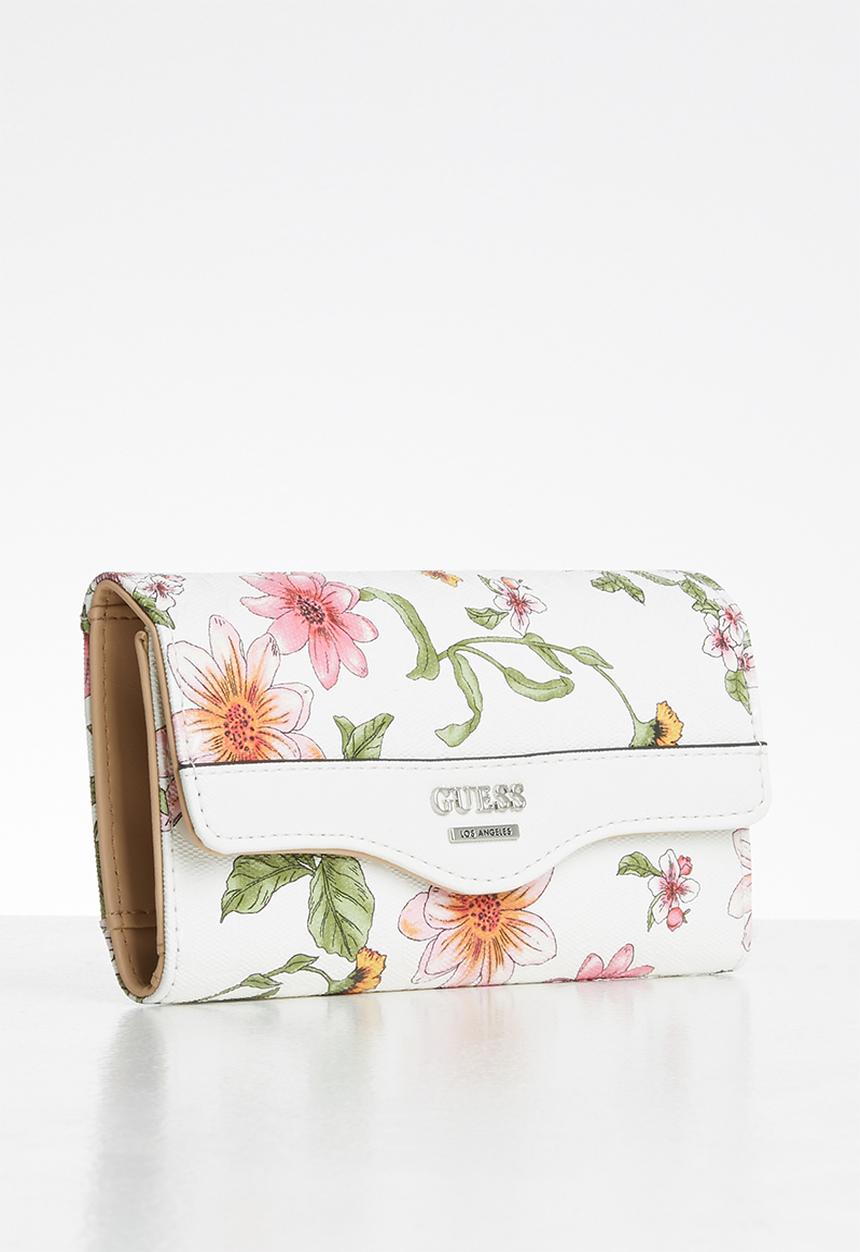 GUESS - Modesto slg slim clutch - white 