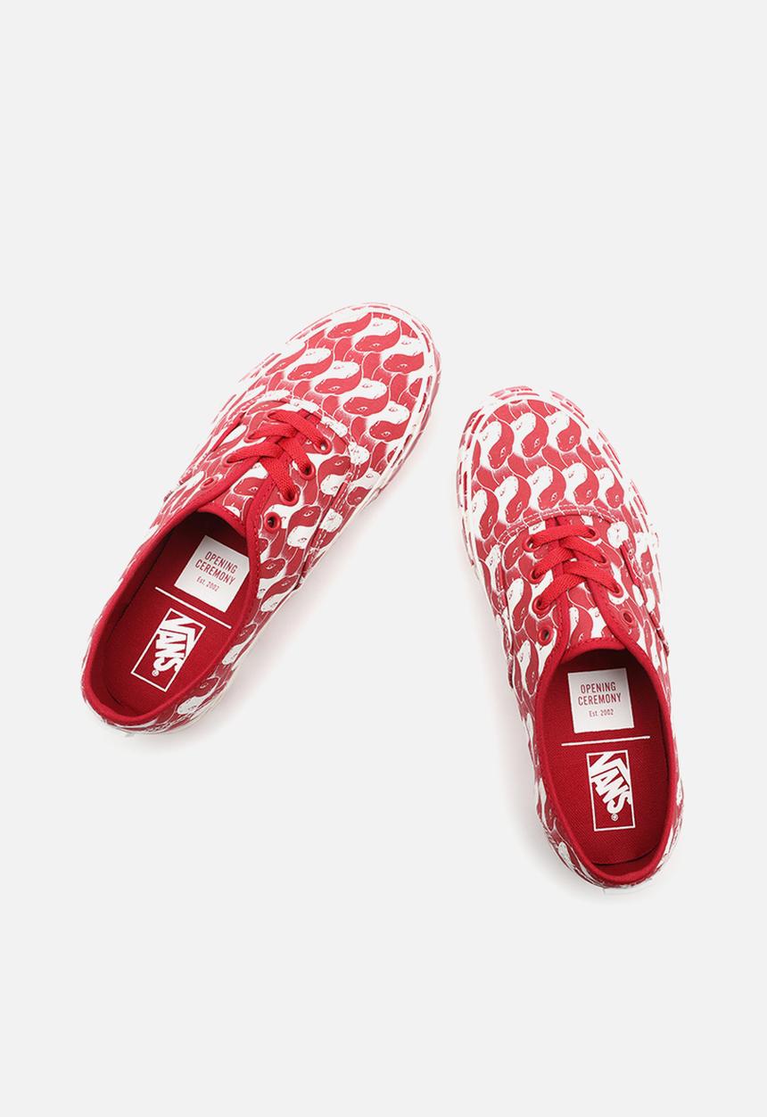 Vans - (opening ceremony) leopard/checker  - red