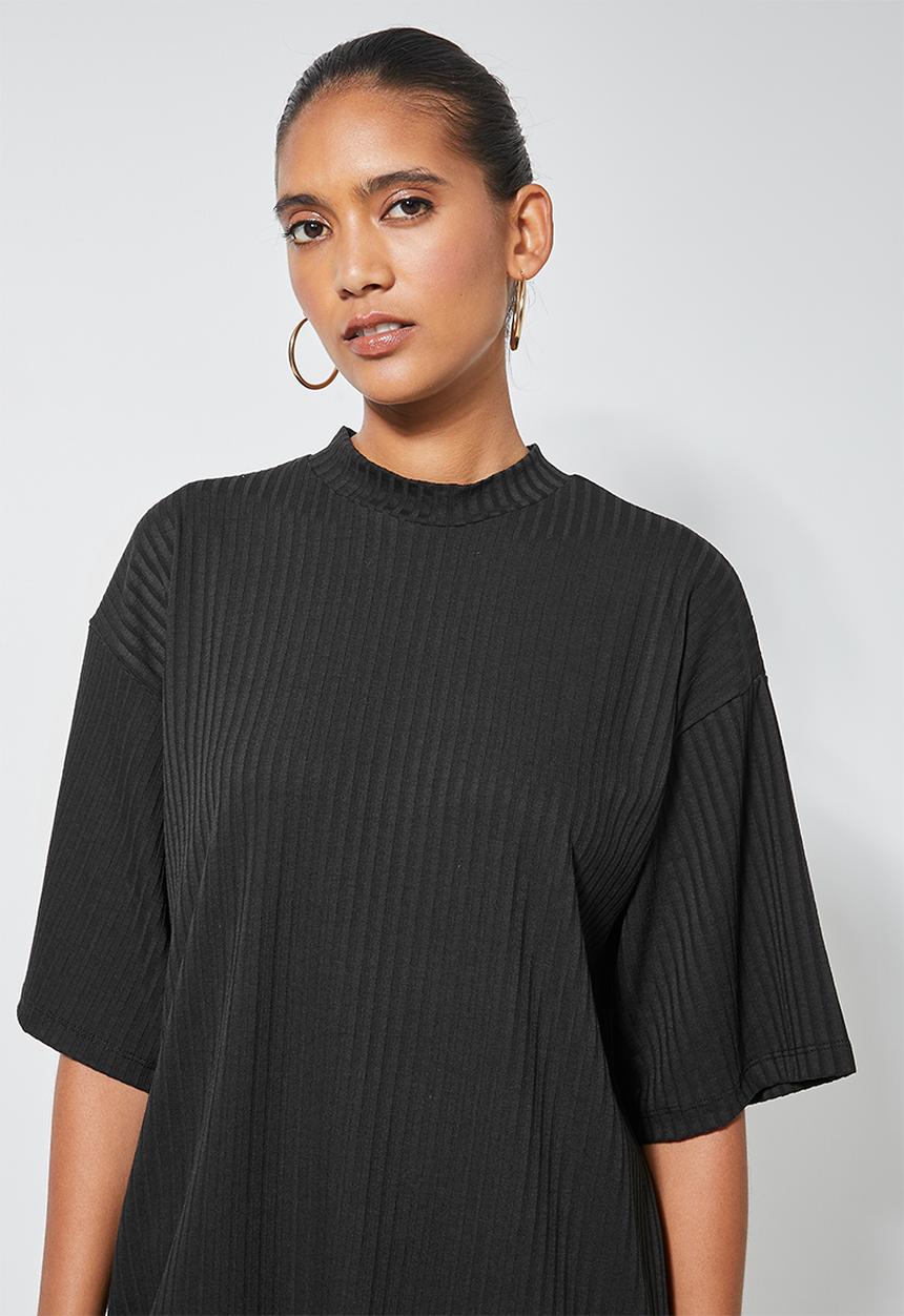 Superbalist - Rib tee - black