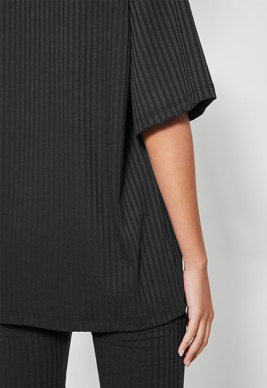Superbalist - Rib tee - black