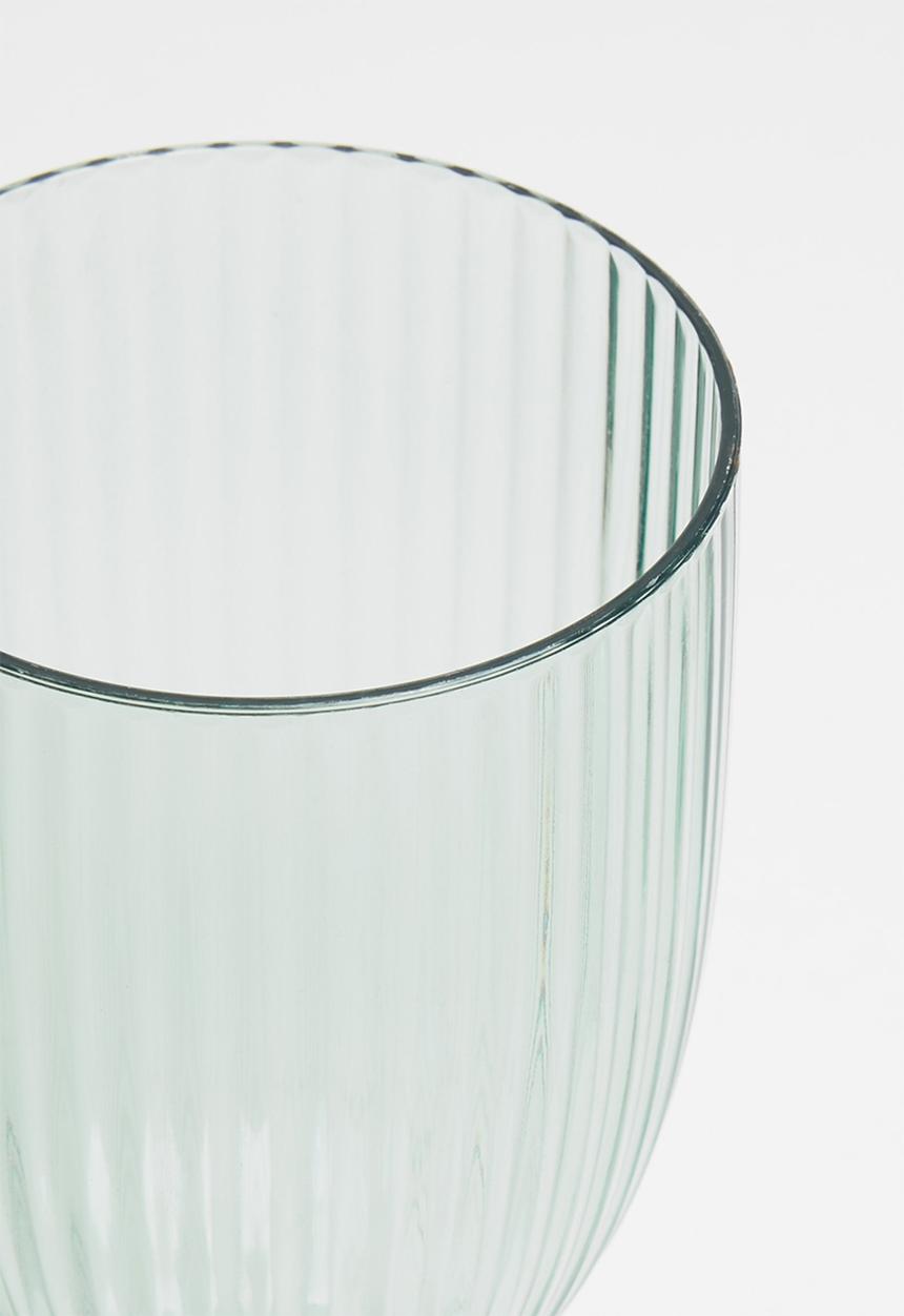 Excellent Houseware - Ridge wine glass set of 4 - blue