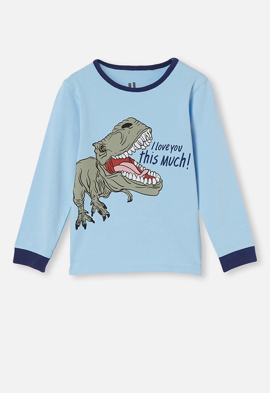 Cotton On - Orlando long sleeve pyjama set - blue