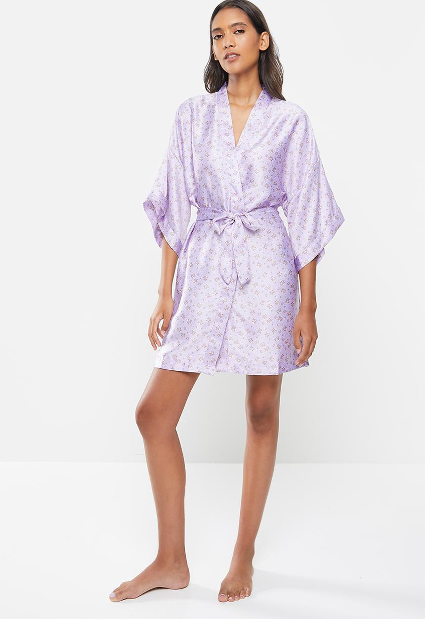 Cotton On - Satin robe - purple