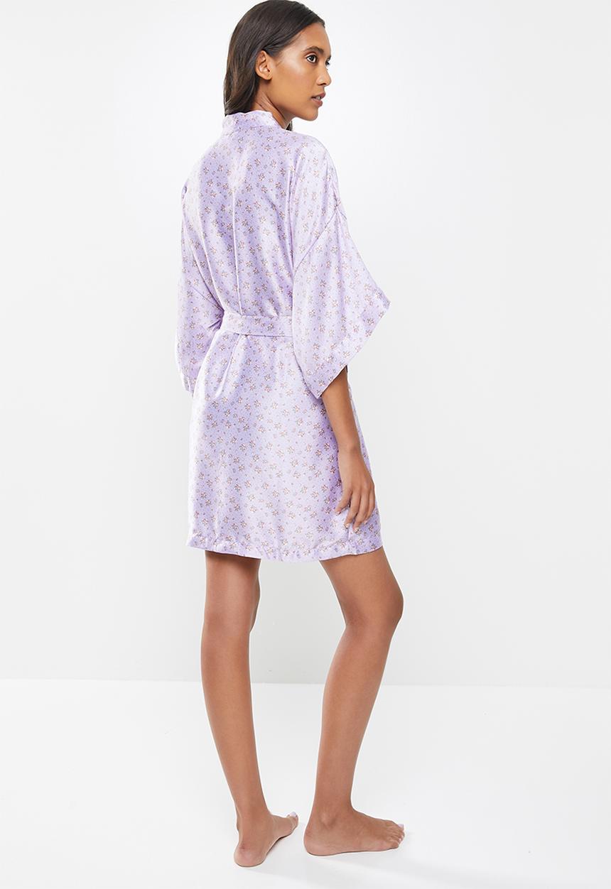 Cotton On - Satin robe - purple