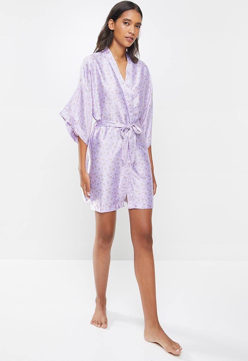 Cotton On - Satin robe - purple