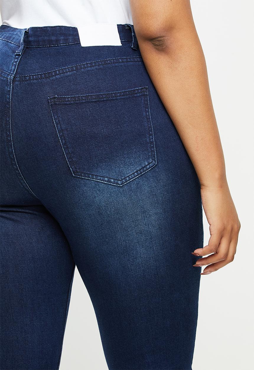 Glamorous - Plus Patent jeans - blue indigo
