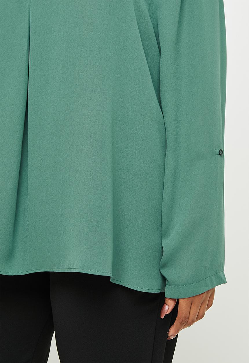 edit Plus - Rolled sleeve  blouse - seapine