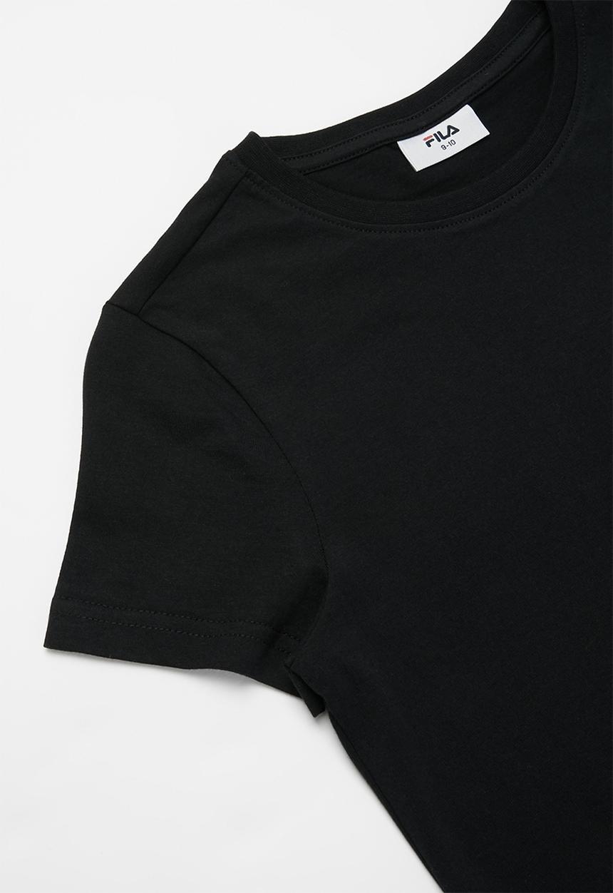 FILA - Mono deckle T-shirt dress - black