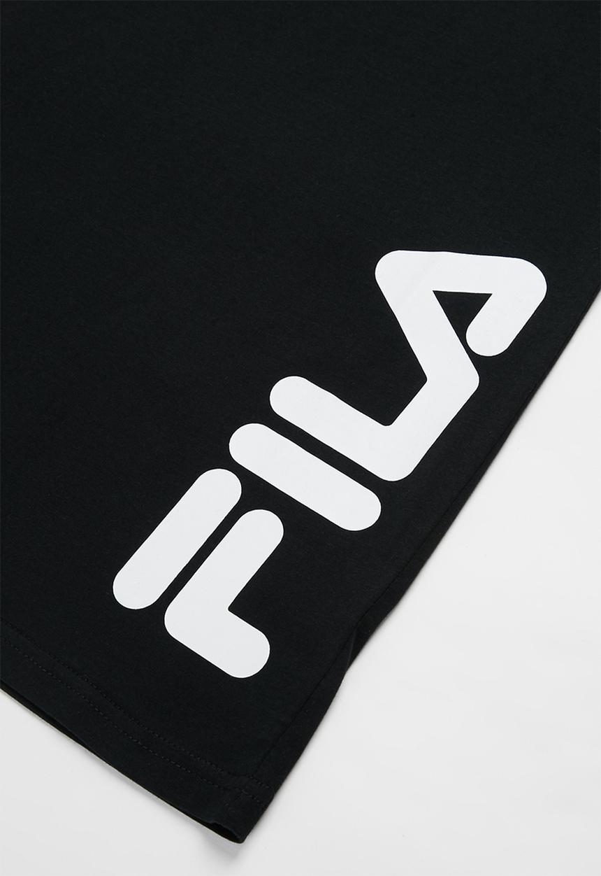 FILA - Mono deckle T-shirt dress - black