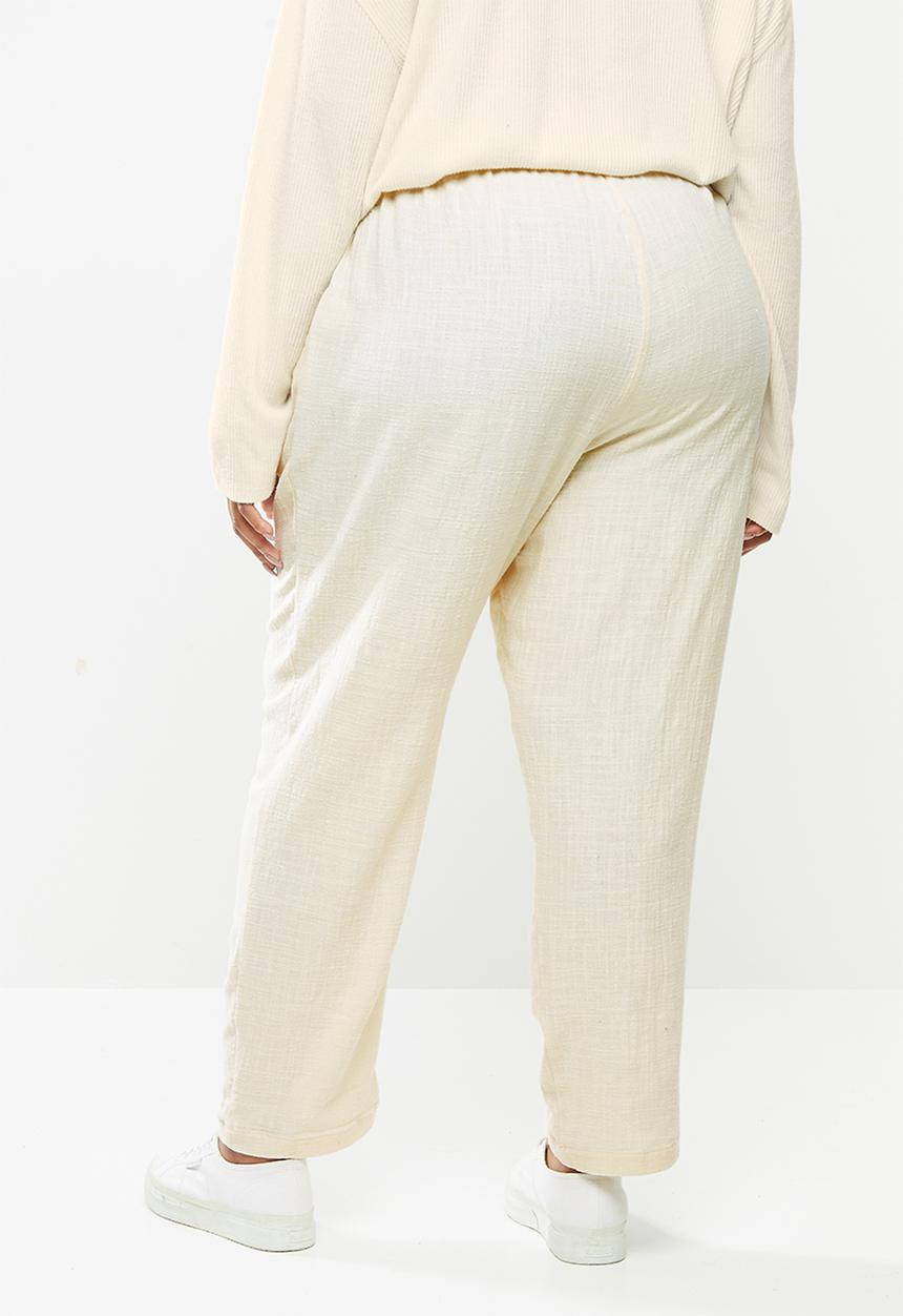 Cotton On - Curve cali pull on pant - beige 