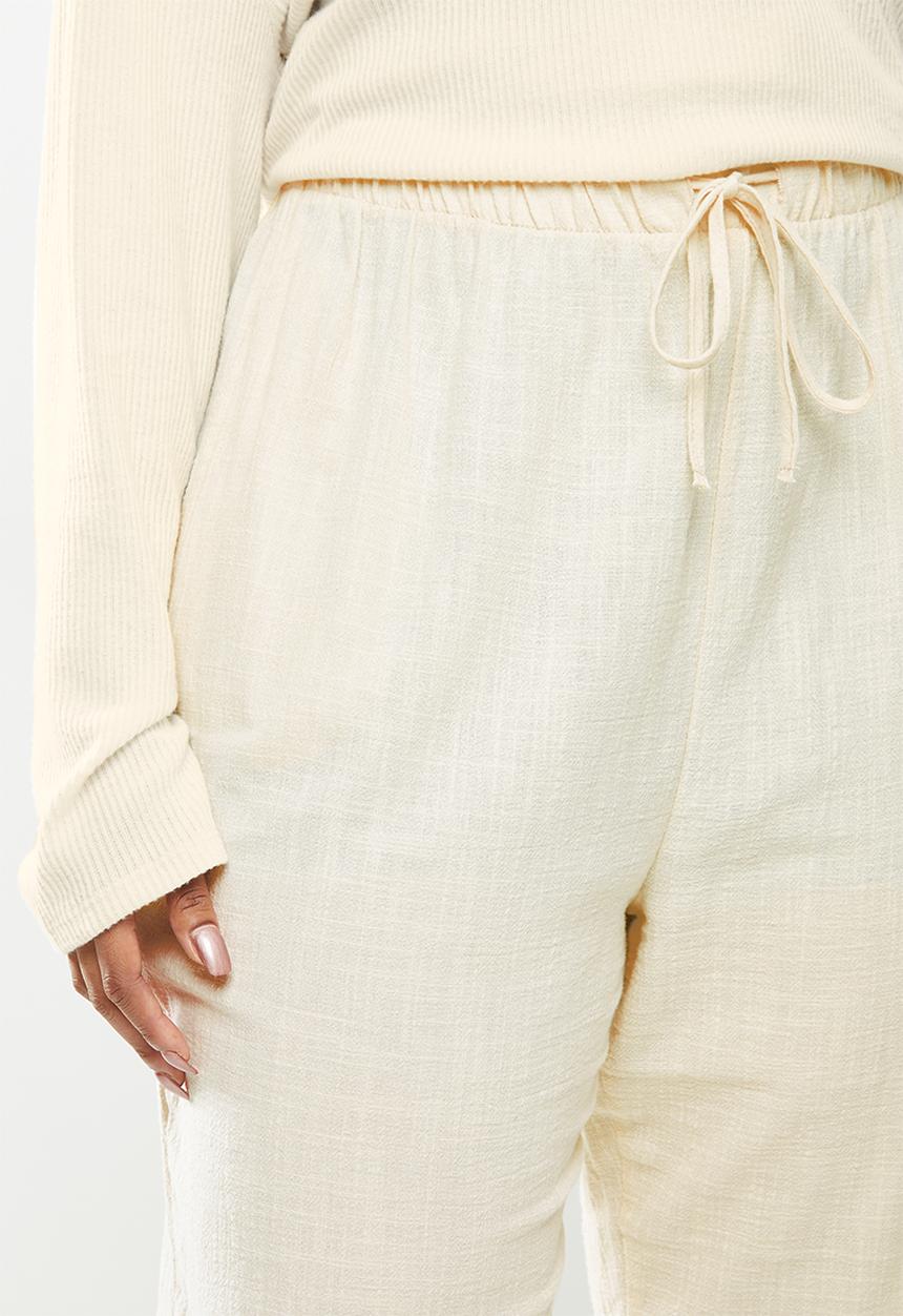 Cotton On - Curve cali pull on pant - beige 