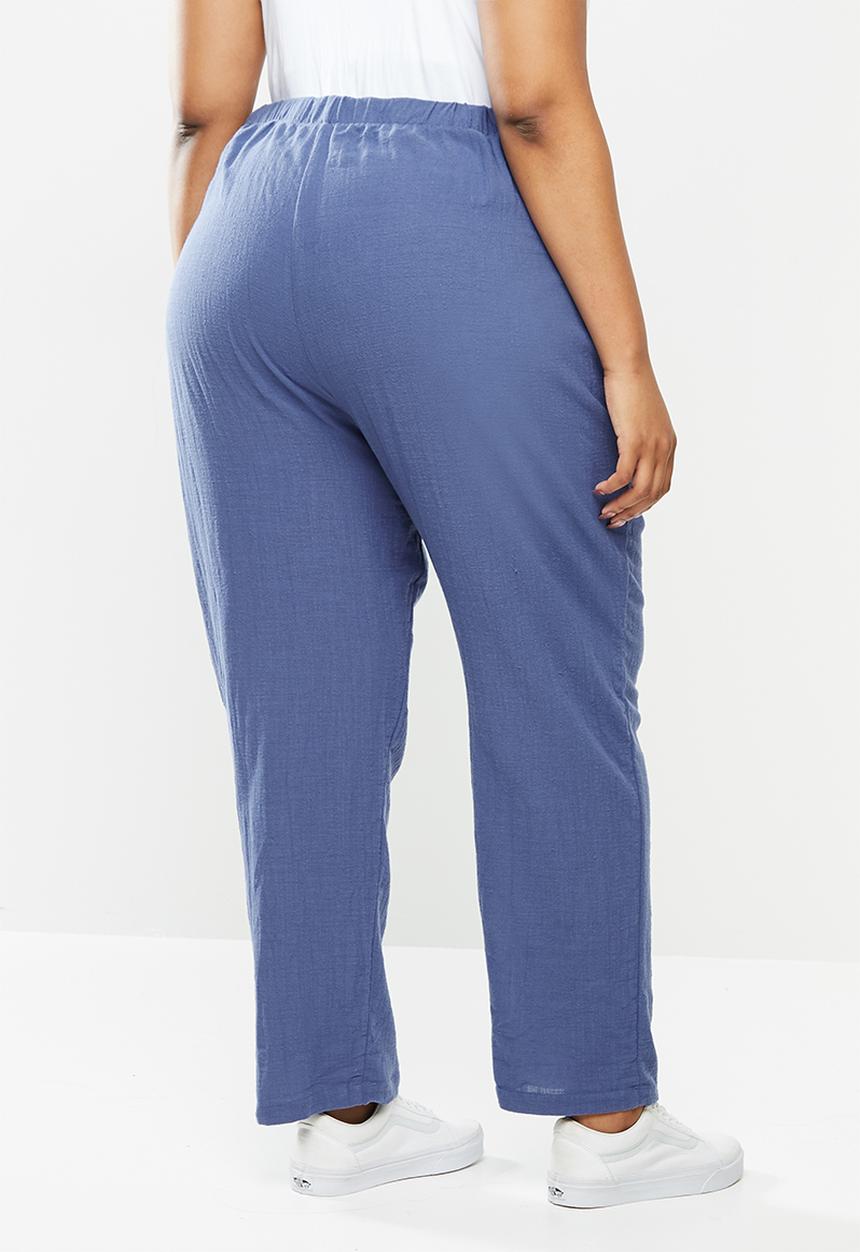 Cotton On - Curve cali pull on pants - blue 