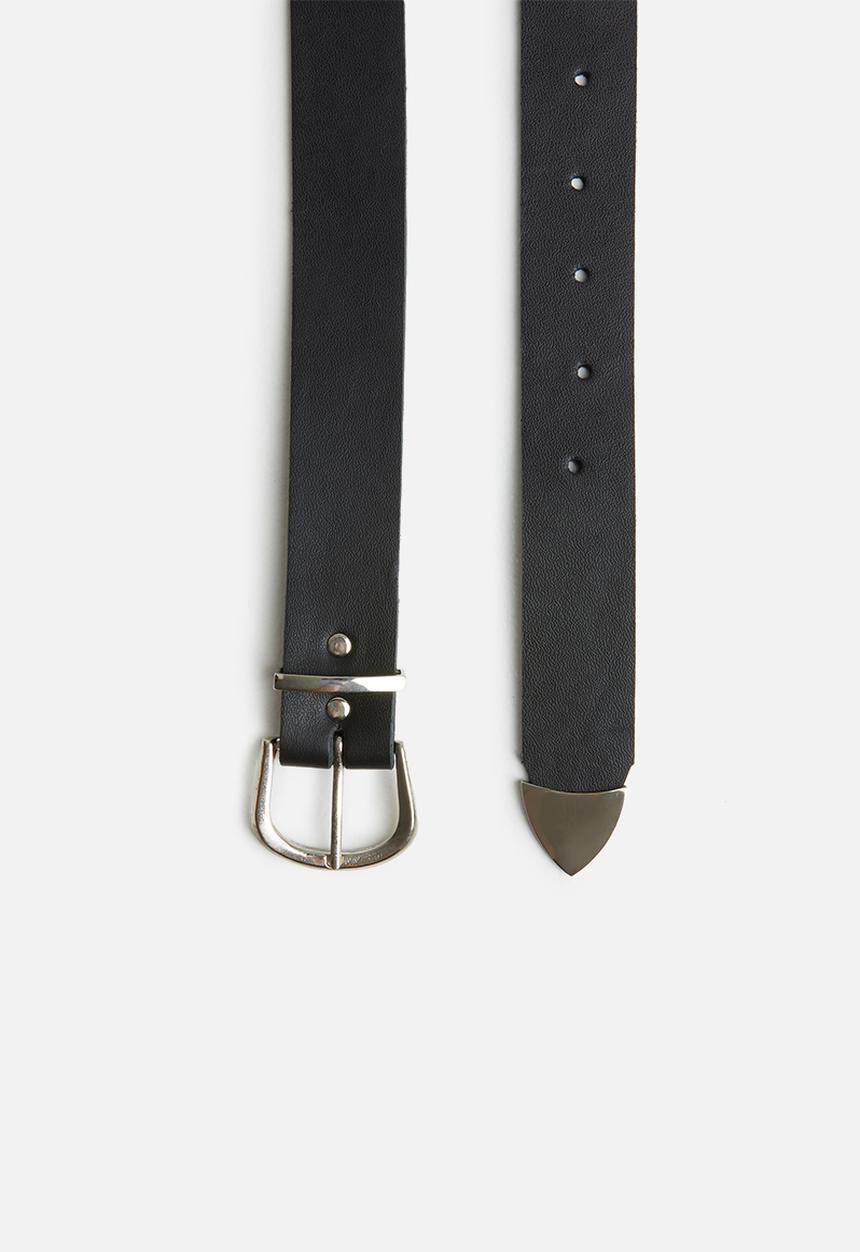 Superbalist - Lila western leather belt-black