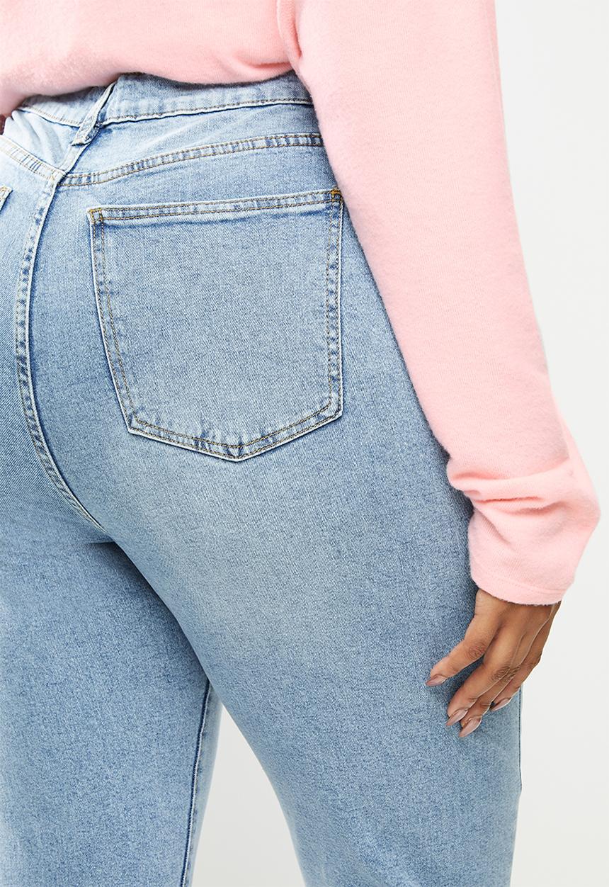 Cotton On - Curve Taylor mom jeans - blue