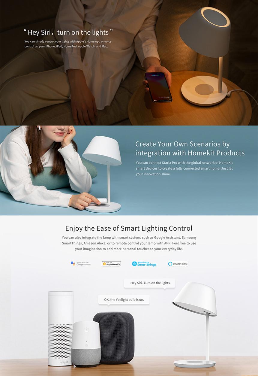 Yeelight - Staria Bedside Lamp Pro - Wireless Charging
