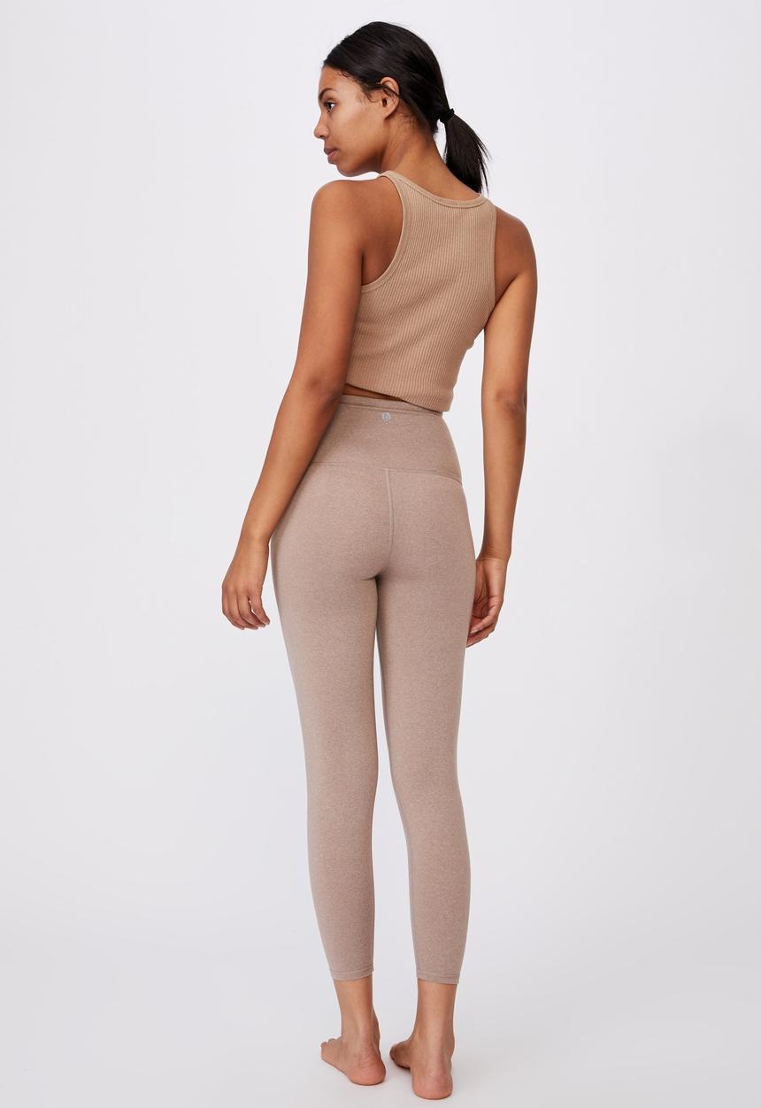 Cotton On - Active high waist 7/8 tight - mushroom marle