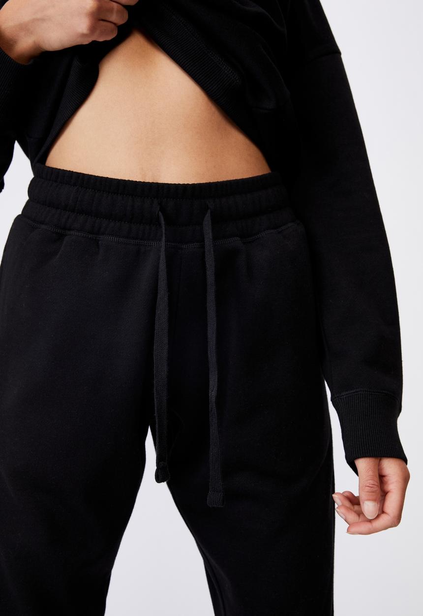 Cotton On - Lifestyle gym track pant - black