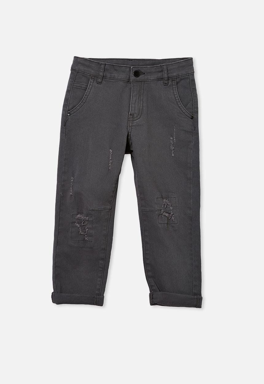 Free by Cotton On - Boys street jean - black