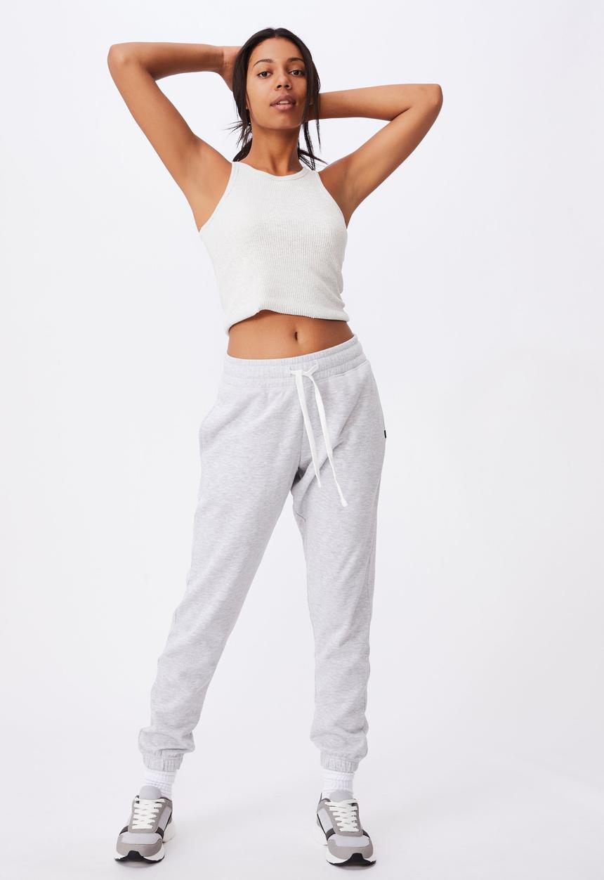 Cotton On - Lifestyle gym track pant - cloudy grey marle