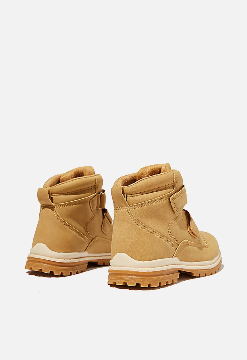 Cotton On - Double strap boot - tan