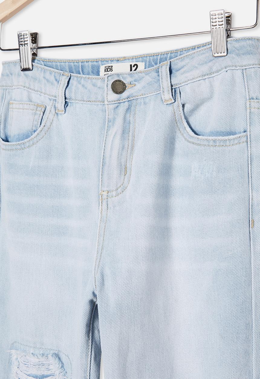 Free by Cotton On - Indiana slouch jean - bleach wash