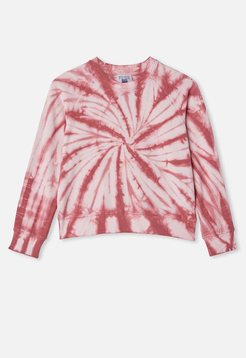 Free by Cotton On - Tie dye crew neck jumper - purple