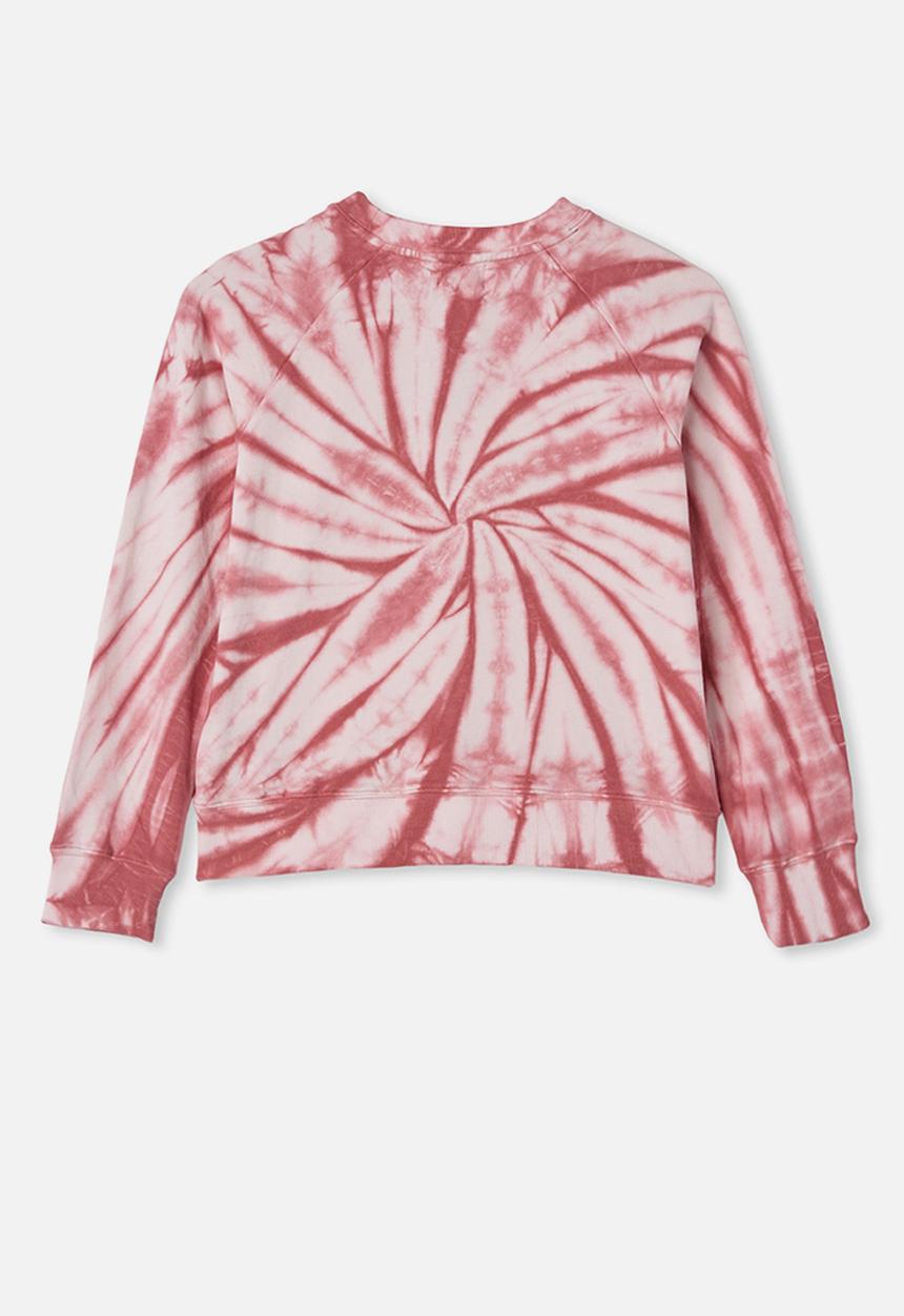 Free by Cotton On - Tie dye crew neck jumper - purple